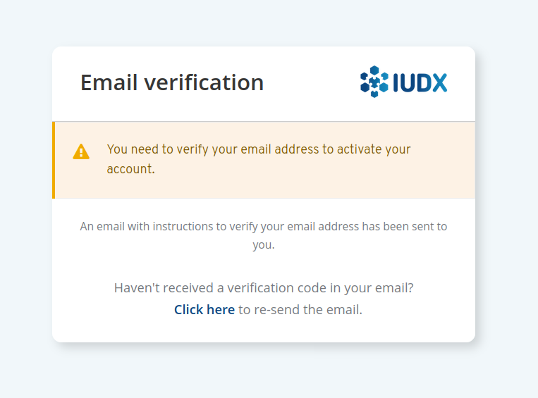 Email verification required